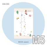 Molinta M5 Memo Paper - Little Soldier Timeline

Designed with an adorable soldier motif and numbered timeline layout, this memo pad adds structure and personality to your journaling, planning, and everyday writing.

Specifications: 67mm x 105mm
Double-sided

Material: 120g white kraft paper
Number of pages: 20