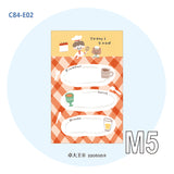 Molinta M5 Memo Paper - Today's Food

This memo paper&nbsp;features a delightful food‑themed design to add personality and color to your daily notes, planners, and creative journaling.

Specifications: 67mm x 105mm
Double-sided

Material: 120g white kraft paper
Number of pages: 20