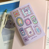 Introducing conveniently pocket sized M5 sticker books with release paper that can store all your loose stickers or precious vinyl stickers that can be pasted and reused whenever you desire! Each one has a sweet and cute design on the front!