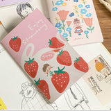 Introducing conveniently pocket sized M5 sticker books with release paper that can store all your loose stickers or precious vinyl stickers that can be pasted and reused whenever you desire! Each one has a sweet and cute design on the front!