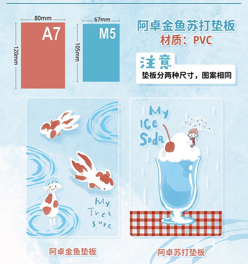 Molinta Pencil Board - Goldfish Soda

A refreshing and cheerful pencil board designed to brighten your journaling, planning, and note‑taking. Slip it behind your planner or notebook pages to create a smooth, firm writing surface—perfect for clean lines, crisp handwriting, and preventing ink bleed‑through.&nbsp;

Specifications: 80mm x 120mm
Material: PVC
Includes 1 pencil board

Get the matching binder here: Molinta Binder - Goldfish Soda – Little Craft Place