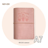 Stay organized in style with the Molinta 6‑Ring Binder, a compact and beautifully crafted cover designed for everyday notes, lists, sticker storage, and creative planning. Its warm brown tone gives it a classic, cozy feel, making it a perfect addition to any planner setup or stationery collection.

This binder is built in the A6, A7, or M5 size, making it wonderfully portable — easy to slip into bags, pouches, or carry on the go.

Specifications:

M5: 95mm x 128mm
A7: 102mm x 153mm
A6: 110mm x 190mm

Does n