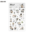 Molinta Sticker Sheet - Black

Celebrate your love for black with this charming Molinta sticker sheet. Featuring adorable illustrations in Molinta’s signature whimsical style, these stickers are perfect for decorating planners, journals, scrapbooks, and happy mail.

105x148mm
Material: Japanese Paper
Includes 2 sticker sheets