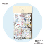 Molinta Sticker Sheet - City Walk

&nbsp;Featuring adorable illustrations in Molinta’s signature whimsical style, these stickers are perfect for decorating planners, journals, scrapbooks, and happy mail.

105x148mm
Material: PVC or PET
Includes 1 sticker sheet