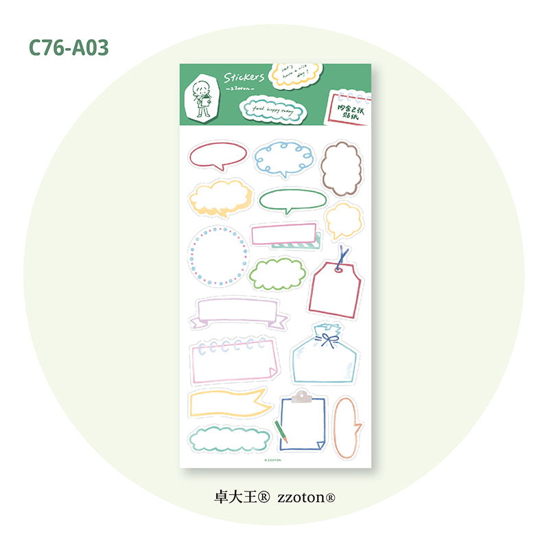 Molinta Sticker Sheet - Colored Pencil Frame