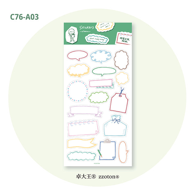 Molinta Sticker Sheet - Colored Pencil Frame