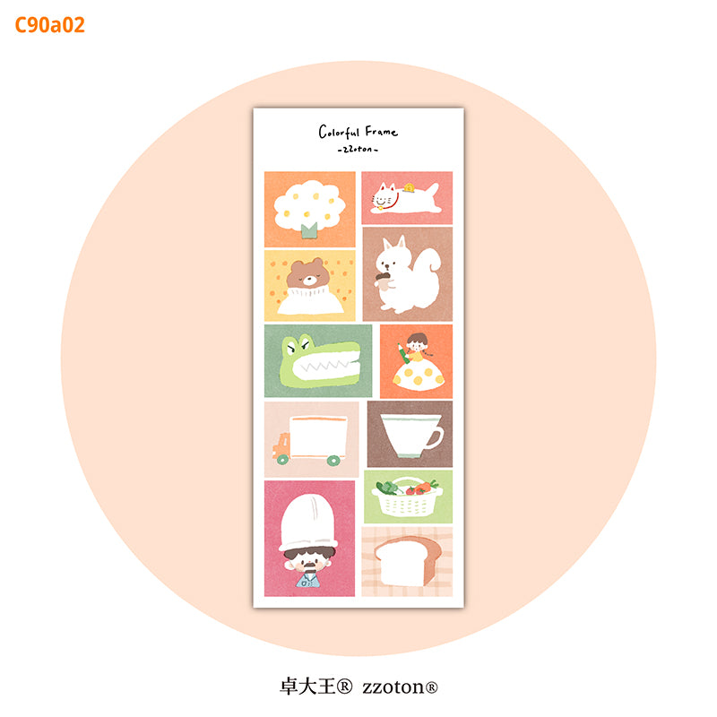 Molinta Sticker Sheet - Colorful Frames

A bright and charming way to frame your memories, decorate your planner, and add personality to any creative project. With two sheets included, you get plenty of playful frames to mix, match, and enjoy.

80x170mm
Material: Writing Paper
Includes 2 sticker sheets