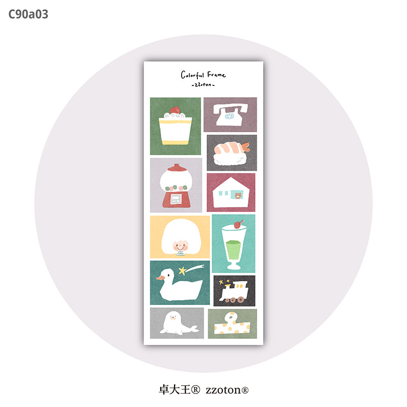 Molinta Sticker Sheet - Colorful Frames

A bright and charming way to frame your memories, decorate your planner, and add personality to any creative project. With two sheets included, you get plenty of playful frames to mix, match, and enjoy.

80x170mm
Material: Writing Paper
Includes 2 sticker sheets
