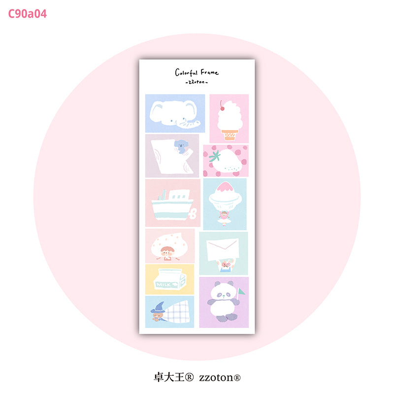 Molinta Sticker Sheet - Colorful Frames

A bright and charming way to frame your memories, decorate your planner, and add personality to any creative project. With two sheets included, you get plenty of playful frames to mix, match, and enjoy.

80x170mm
Material: Writing Paper
Includes 2 sticker sheets