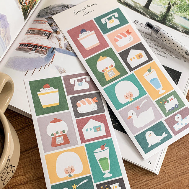 Molinta Sticker Sheet - Colorful Frames

A bright and charming way to frame your memories, decorate your planner, and add personality to any creative project. With two sheets included, you get plenty of playful frames to mix, match, and enjoy.

80x170mm
Material: Writing Paper
Includes 2 sticker sheets