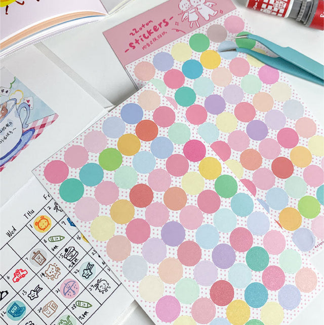 Molinta Sticker Sheet - Dots

Each dot sticker brings a pop of color and personality, perfect for decorating planners, recipe journals, happy mail, or gift packaging.

90x162mm
Material: Cotton Paper
Includes 1 sticker sheet