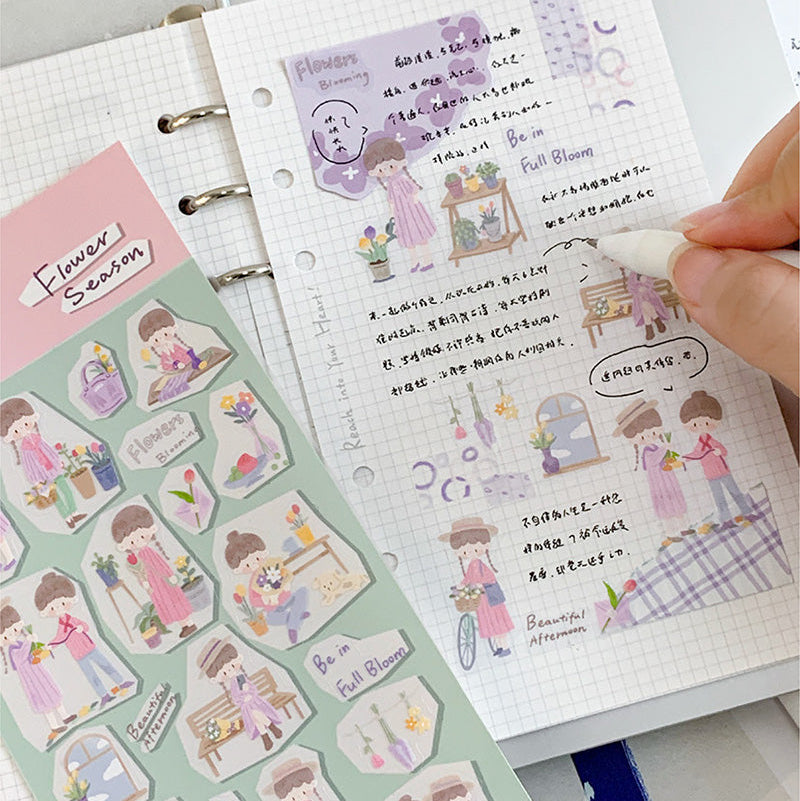 Molinta Sticker Sheet - Flower Season

A cozy, heartwarming sticker sheet designed to bring comfort and charm to your journals, planners, and creative projects.

80x158mm
Material: PVC
Includes 1 sticker sheet