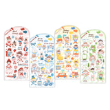 Featuring an adorable collection of daily illustrations sorted by color, these sticker sheets adds a lively, whimsical touch to planners, cards, photo albums, and creative projects. Each design is printed on durable sticker paper for crisp colors and long‑lasting use.