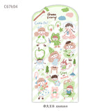 Featuring an adorable collection of daily illustrations sorted by color, these sticker sheets adds a lively, whimsical touch to planners, cards, photo albums, and creative projects. Each design is printed on durable sticker paper for crisp colors and long‑lasting use.
