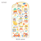 Featuring an adorable collection of daily illustrations sorted by color, these sticker sheets adds a lively, whimsical touch to planners, cards, photo albums, and creative projects. Each design is printed on durable sticker paper for crisp colors and long‑lasting use.
