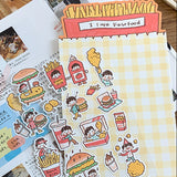 Molinta Sticker Sheet - I Love Fast Food

Celebrate your love for fast food with this charming Molinta sticker sheet. Featuring adorable illustrations in Molinta’s signature whimsical style, these stickers are perfect for decorating planners, journals, scrapbooks, and happy mail.

90x162mm
Material: Writing Paper
Includes 1 sticker sheet