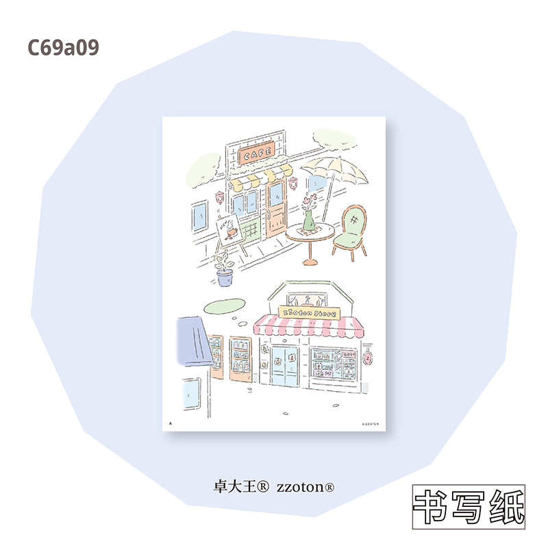 Molinta Sticker Sheet - Scene

&nbsp;Featuring adorable illustrations in Molinta’s signature whimsical style, these stickers are perfect for decorating planners, journals, scrapbooks, and happy mail.

105x148mm
Material: Japanese Paper
Includes 1 sticker sheet&nbsp;
