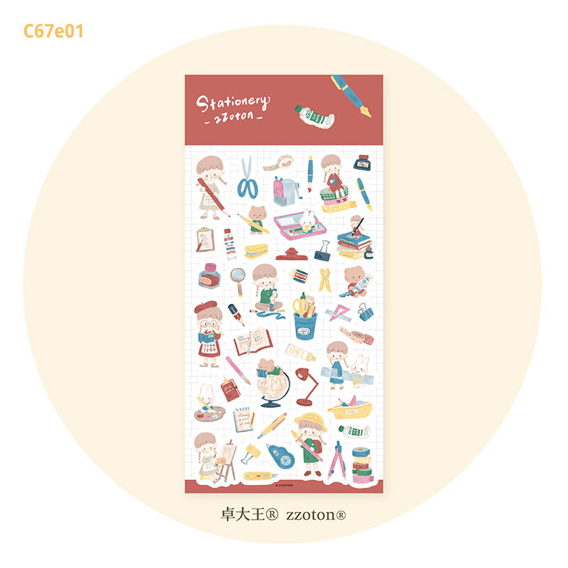海外作家 molinta ステッカー Molinta Sticker Sheet - Stationery – Little Craft Place