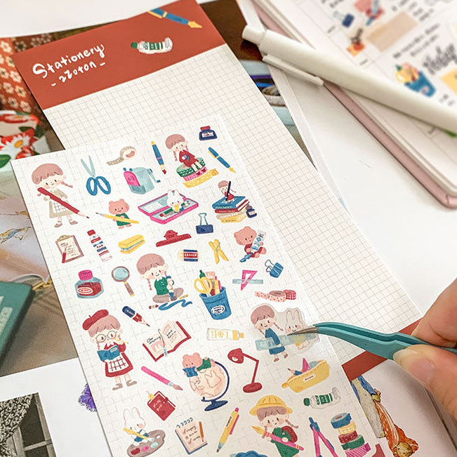 Molinta Sticker Sheet - Stationery

Celebrate your love for stationery with this charming Molinta sticker sheet. Featuring adorable illustrations in Molinta’s signature whimsical style, these stickers are perfect for decorating planners, journals, scrapbooks, and happy mail.

90x158mm
Material: Writing Paper
Includes 1 sticker sheet