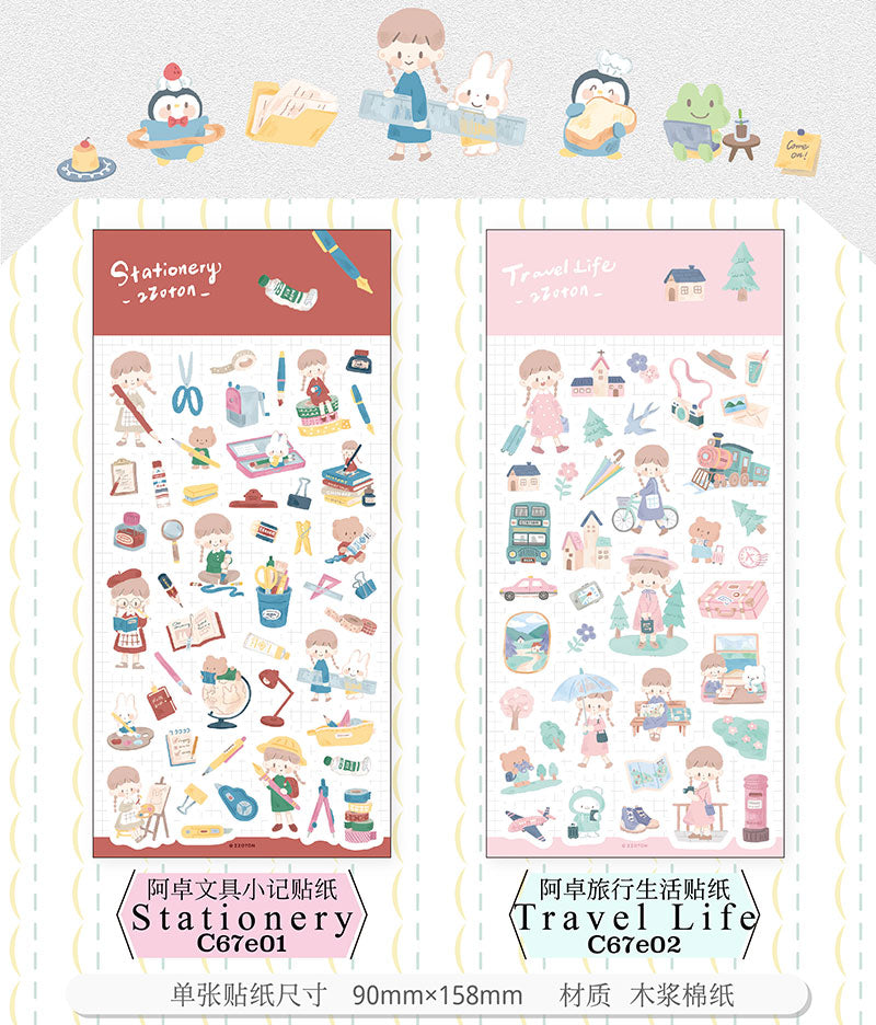 Molinta Sticker Sheet - Stationery

Celebrate your love for stationery with this charming Molinta sticker sheet. Featuring adorable illustrations in Molinta’s signature whimsical style, these stickers are perfect for decorating planners, journals, scrapbooks, and happy mail.

90x158mm
Material: Writing Paper
Includes 1 sticker sheet