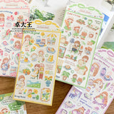 Featuring an adorable collection of illustrations that depict different moods for each day, this sticker sheet adds a joyful, whimsical touch to planners, cards, photo albums, and creative projects. Each design is printed on durable writing paper with vibrant colors for easy decoration!