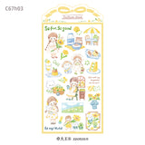 Featuring an adorable collection of illustrations that depict different moods for each day, this sticker sheet adds a joyful, whimsical touch to planners, cards, photo albums, and creative projects. Each design is printed on durable writing paper with vibrant colors for easy decoration!