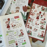 Featuring an adorable collection of tulip themed illustrations, this sticker sheet adds a sweet, romantic touch to planners, cards, photo albums, and creative projects. Each design is printed on durable PVC material for crisp colors and long‑lasting use.