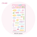 Featuring an adorable collection of different framing illustrations, this sticker sheet adds a personal, whimsical touch to planners, cards, photo albums, and creative projects. Each design is printed on durable kraft paper to incorporate your own little touches of writing!