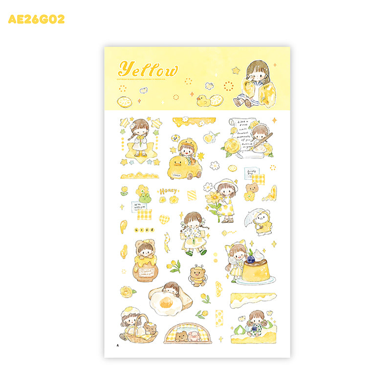 Molinta Sticker Sheet - Yellow

Celebrate your love for all things yellow with this charming Molinta sticker sheet. Featuring adorable illustrations in Molinta’s signature whimsical style, these stickers are perfect for decorating planners, journals, scrapbooks, and happy mail.

105x148mm
Material: Japanese Paper
Includes 1 sticker sheet
