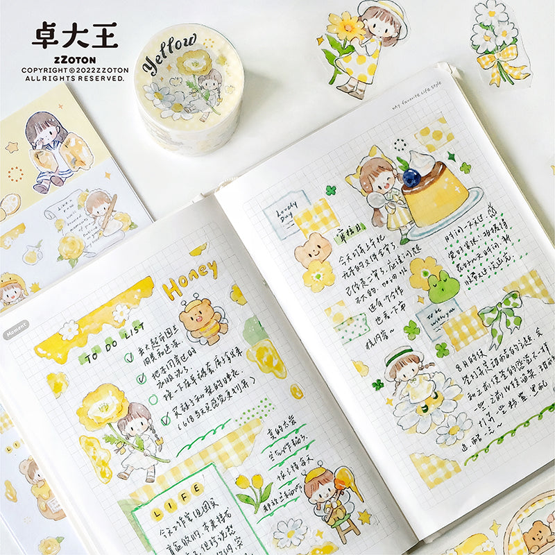 Molinta Sticker Sheet - Yellow

Celebrate your love for all things yellow with this charming Molinta sticker sheet. Featuring adorable illustrations in Molinta’s signature whimsical style, these stickers are perfect for decorating planners, journals, scrapbooks, and happy mail.

105x148mm
Material: Japanese Paper
Includes 1 sticker sheet
