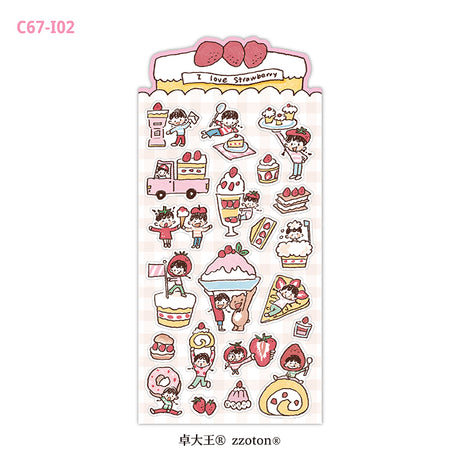 Molinta Sticker Sheet -&nbsp;I Love Strawberries

Celebrate your love for strawberries with this charming Molinta sticker sheet. Featuring adorable illustrations in Molinta’s signature whimsical style, these stickers are perfect for decorating planners, journals, scrapbooks, and happy mail.

90x162mm
Material: Writing Paper
Includes 1 sticker sheet