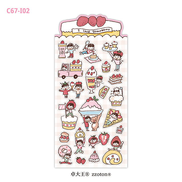 Molinta Sticker Sheet -&nbsp;I Love Strawberries

Celebrate your love for strawberries with this charming Molinta sticker sheet. Featuring adorable illustrations in Molinta’s signature whimsical style, these stickers are perfect for decorating planners, journals, scrapbooks, and happy mail.

90x162mm
Material: Writing Paper
Includes 1 sticker sheet