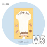 Molinta&nbsp;M5 Memo Paper - Chef Azhuo's Hat

Featuring an adorable chef‑themed design, this memo pad is perfect for keeping track of daily tasks, habits, or little notes while bringing a playful kitchen vibe to your planner or scrapbook.

Specifications: 67mm x 105mm
Double-sided
Material: 120g white kraft paper
Number of pages: 20