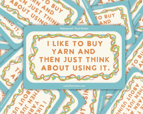 This kiss cut sticker of my original artwork is printed on waterproof vinyl. Perfect for water-bottles, laptops, notebooks, helmets, bikes, skateboards and more.