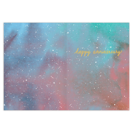Moon And Back Anniversary Card