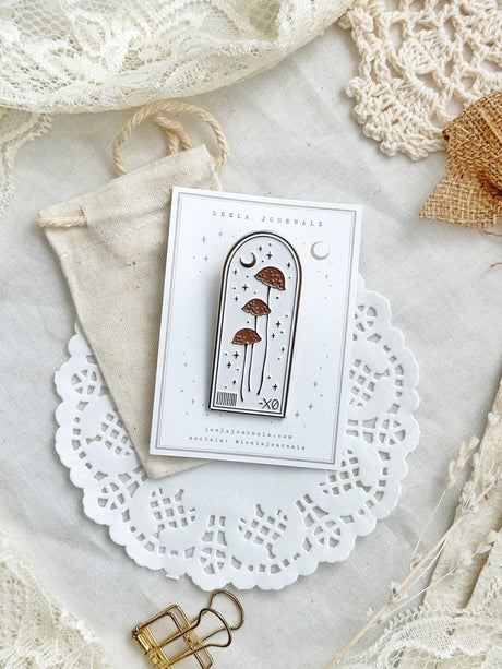 Mushroom Arch Enamel Journaling Clip