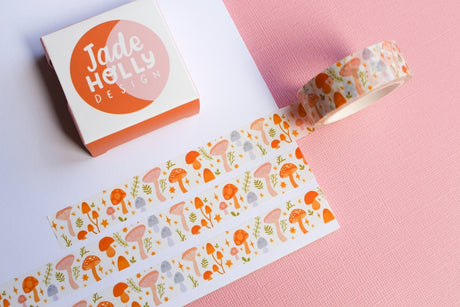 Mushroom Autumnal Washi Tape