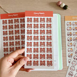 Cherry Rabbit Mushroom Girl Emojis Sticker Sheet