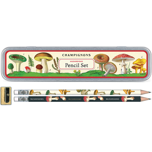 Mushrooms Pencil Set Cavallini & Co.