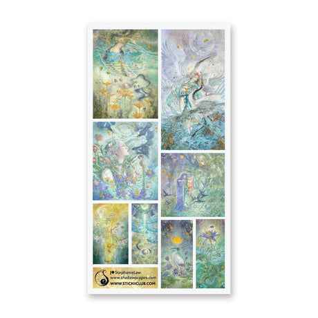 🍃🦅 @spmlaw masterfully brings this enchanted realm to life with these gorgeous watercolor paintings that are like little windows into an extraordinary dreamlike world.