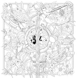 Unlock the key to geometric portals that cross dreamlike realms, become transfixed by celestial mandalas or delicate botanical wonders, and tinker with kaleidoscopic lenses to bring prismatic dragonfly gardens, moody corridors, and magick peculiarities to life. Cast a colorful spell on more than 45 hand-drawn coloring pages brimming with intriguing earth magick and cosmic mystique in Mythographic Color and Discover: Magick Apothecary.