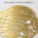 NEW 2026 - Midori Calendar Template Stencil - Long Tailed Tit Bird Motif