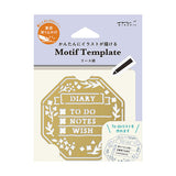 Midori Calendar Template Stencil - Wreath Motif