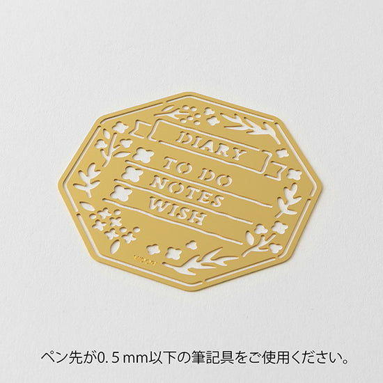 Midori Calendar Template Stencil - Wreath Motif