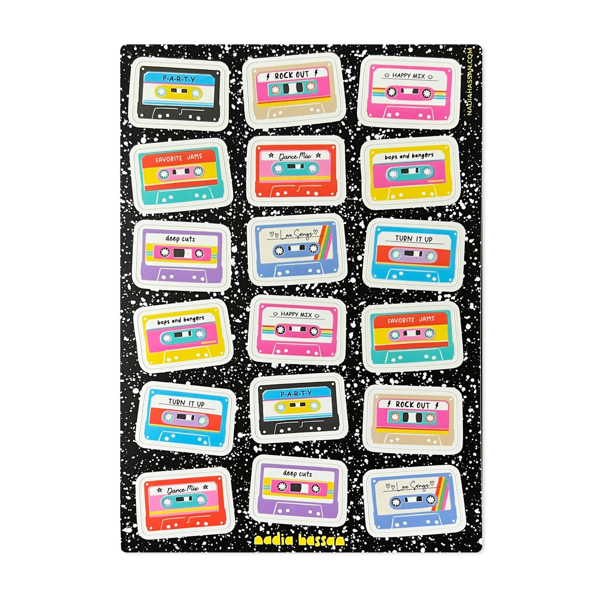 Nadia Hassan - Mix Tapes Sticker Sheet