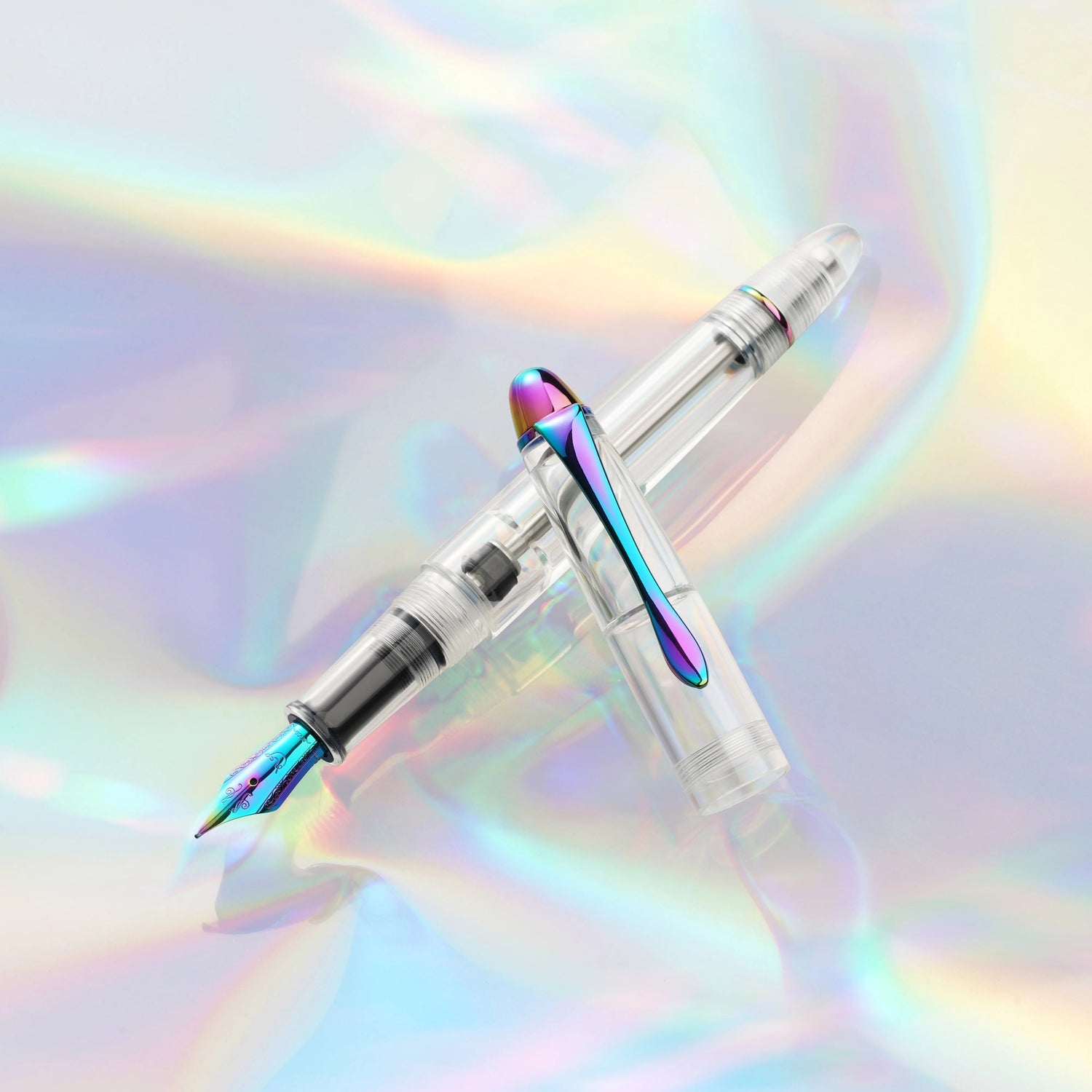 Nahvalur is proud to unveil the Fathom: Pride Limited Edition, the debut model in our all-new Fathom Collection. Designed to celebrate Pride Month and honor the vibrant LGBTQ+ community, this striking demonstrator fountain pen features iridescent rainbow-plated accents that shimmer with every angle—capturing the spirit of diversity, unity, and self-expression.