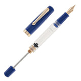 Featuring a transparent barrel with a highly efficient vacuum filling system, the Original Plus Sapphire ensures you spend less time refilling, and more time on what truly matters: Your words, your ideas, and your writing.