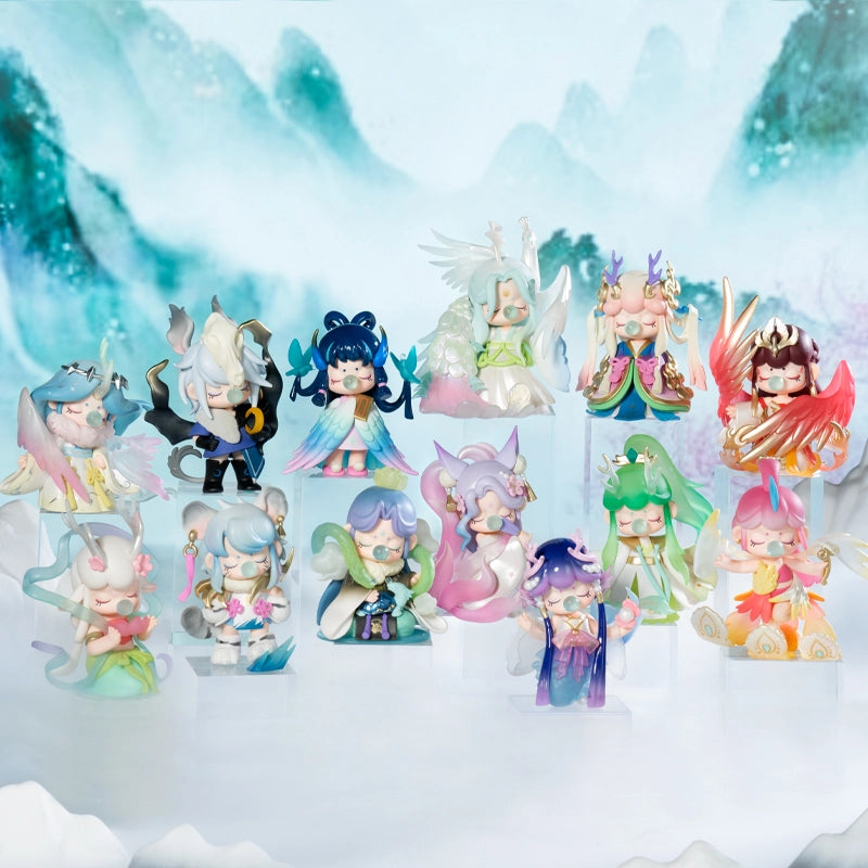 Surprise Figure Dolls: This series includes 12 different figures and 1 SECRET EDITION figure (Chang'e).&nbsp;

You will never know what you get until you open the box.

Material: PVC, Paper