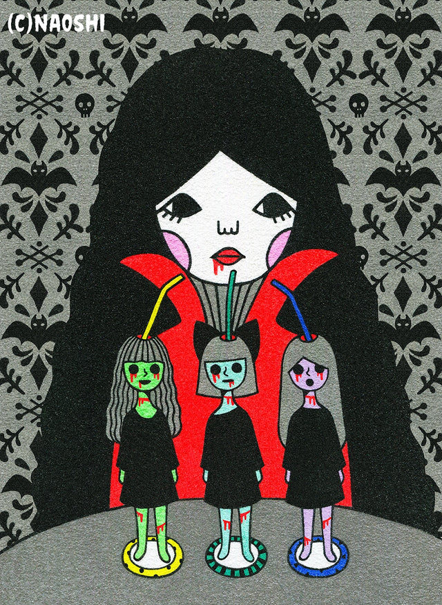 Naoshi Blood Cafe Postcard

These postcards are featuring striking colorful and whimsical world. Artwork made with colored sand and then scans them in high quality.

Size: 4"x6" (10x14.8cm）
Ink on high quality matt paper (235kg)