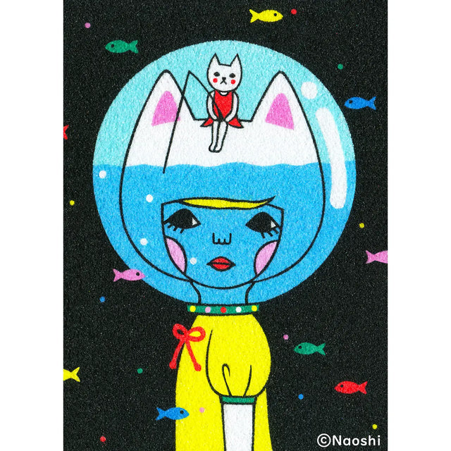 Naoshi Night Fishing Postcard

These postcards are featuring striking colorful and whimsical world. Artwork made with colored sand and then scans them in high quality.

Size: 4"x6" (10x14.8cm）
Ink on high quality matt paper (235kg)